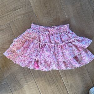 Flowers by Zoe Floral Pink Ruffle Skirt